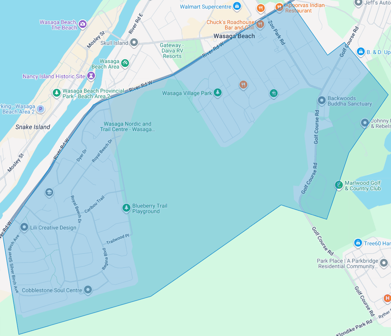 Service area map